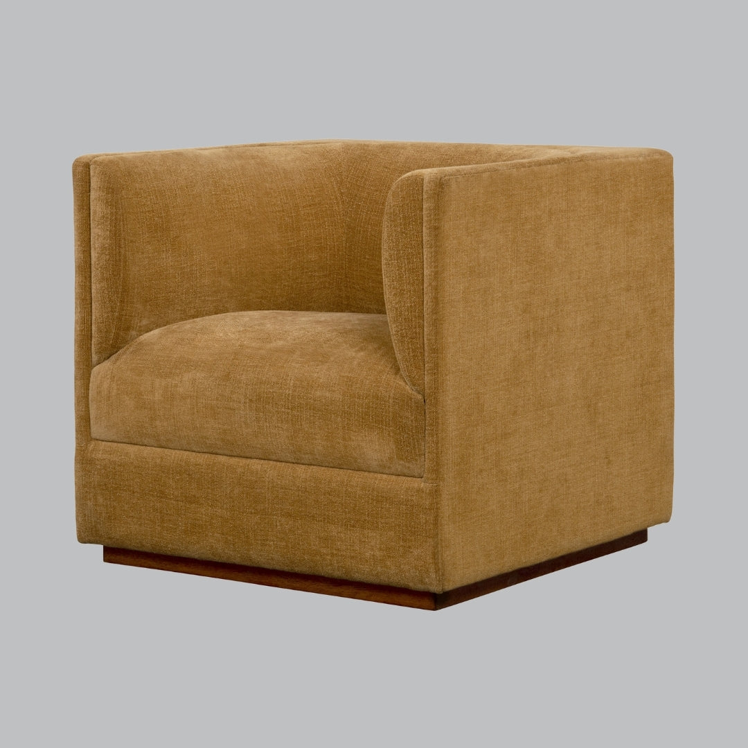 Fauteuil Altair en chenille et paille