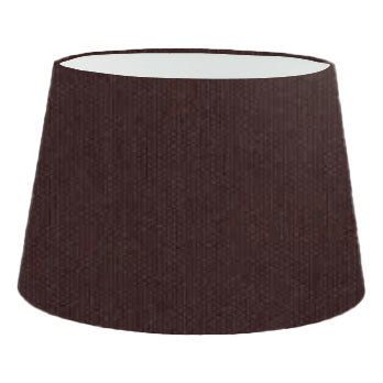 Abat-jour cylindrique français en coton aubergine
