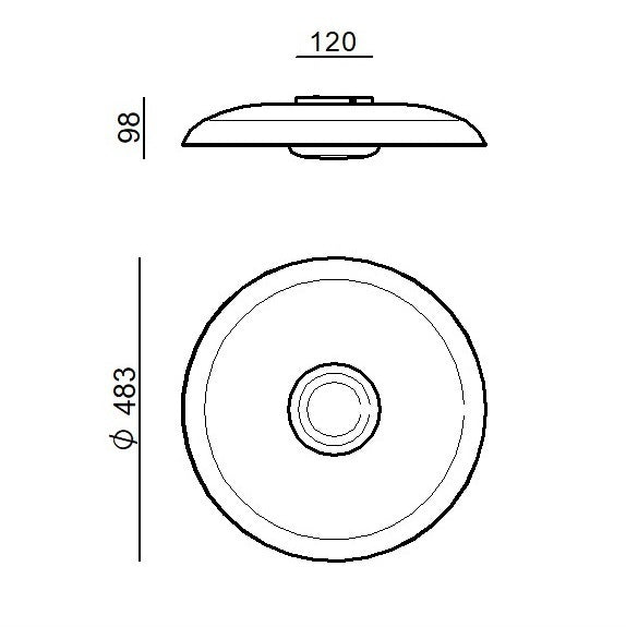 Basin_S Ceiling Light