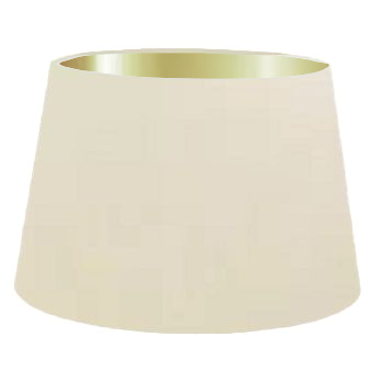Abat-jour cylindrique français en coton beige