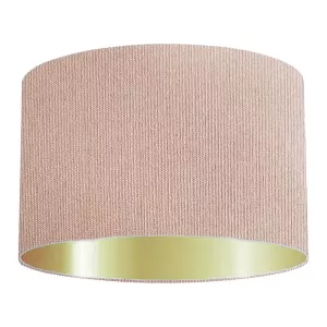 Abat-jour cylindrique en coton sucre brun