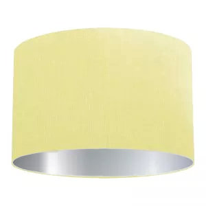 Abat-jour cylindrique en coton citron