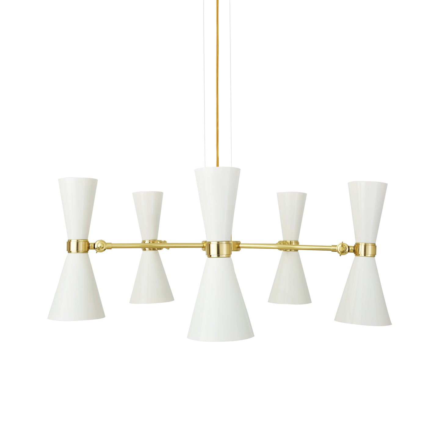 Cairo Mid-Century Chandelier, Five-Arm