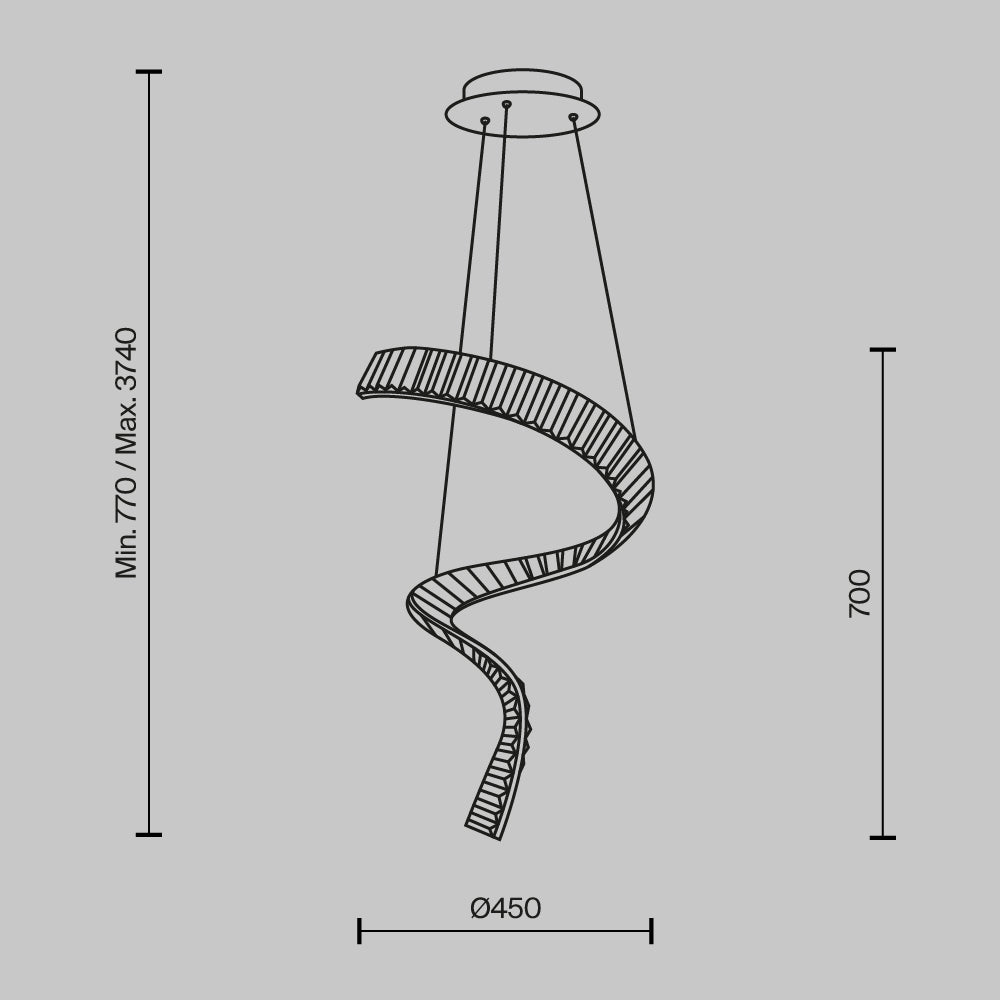 Krone Spiral Pendant