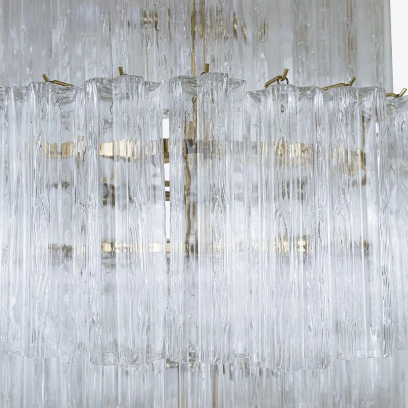 Lustre Manhattan en verre transparent