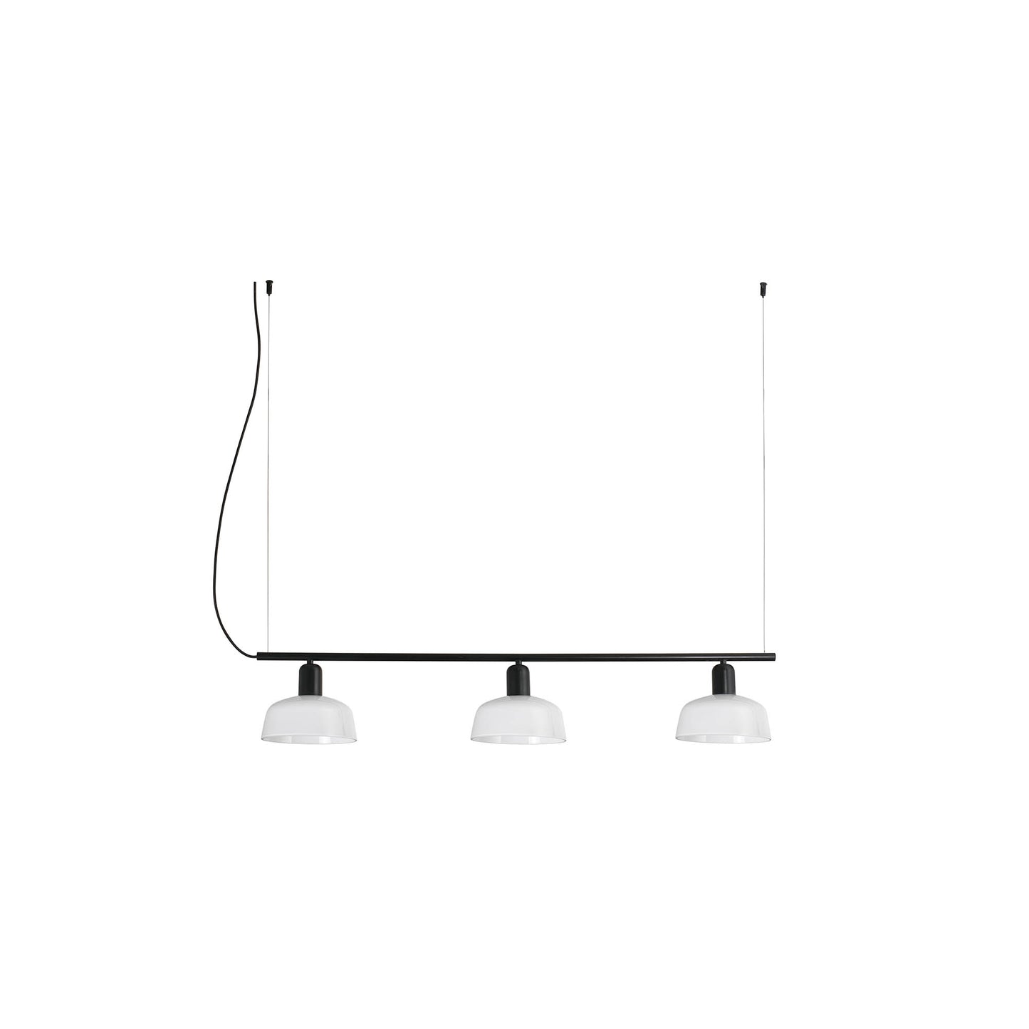 Faro Barcelona Tatawin small 3 light linear pendant in white
