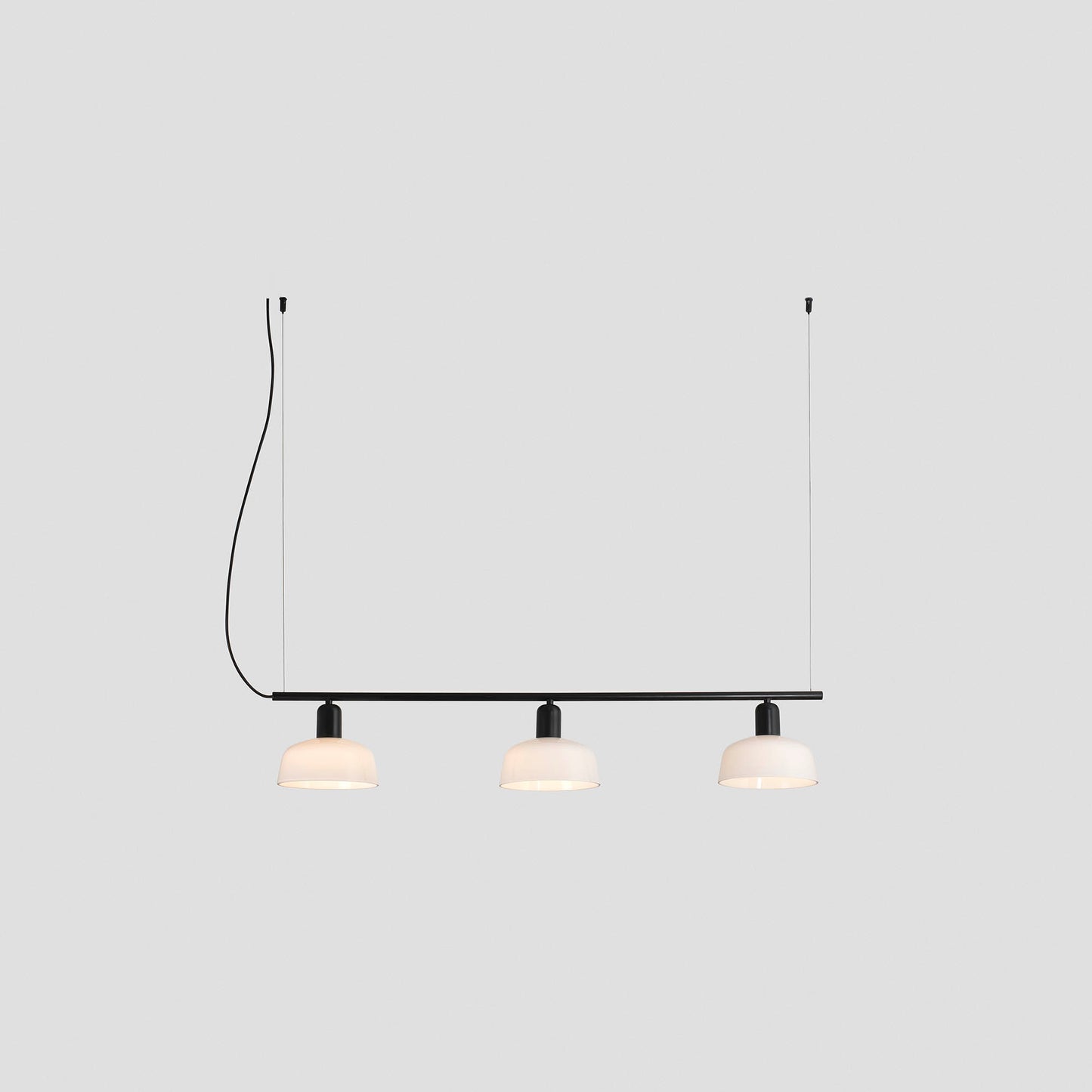 Faro Barcelona Tatawin small 3 light linear pendant in white