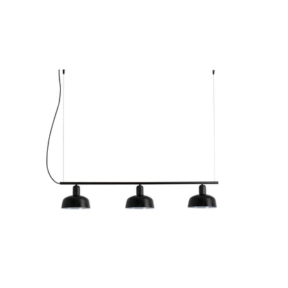Faro Barcelona Tatawin small 3 light linear pendant in Black