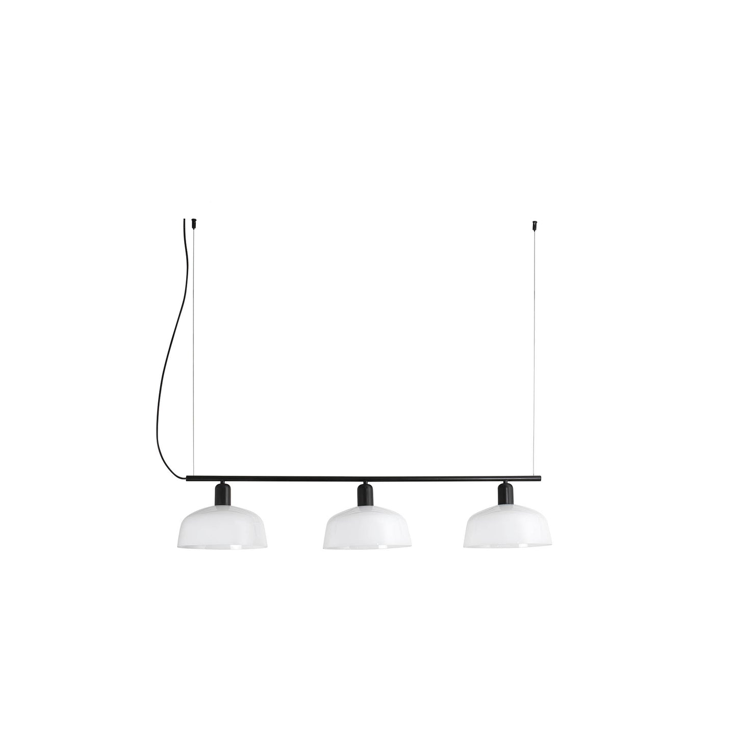 Faro Barcelona Tatawin medium 3 light linear pendant in white