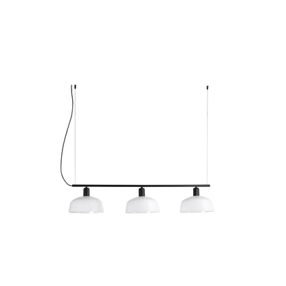 Faro Barcelona Tatawin medium 3 light linear pendant in white