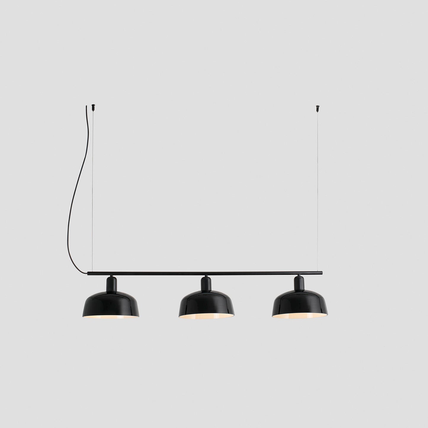 Faro Barcelona Tatawin medium 3 light linear pendant in Black