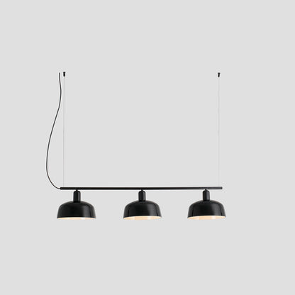 Faro Barcelona Tatawin medium 3 light linear pendant in Black