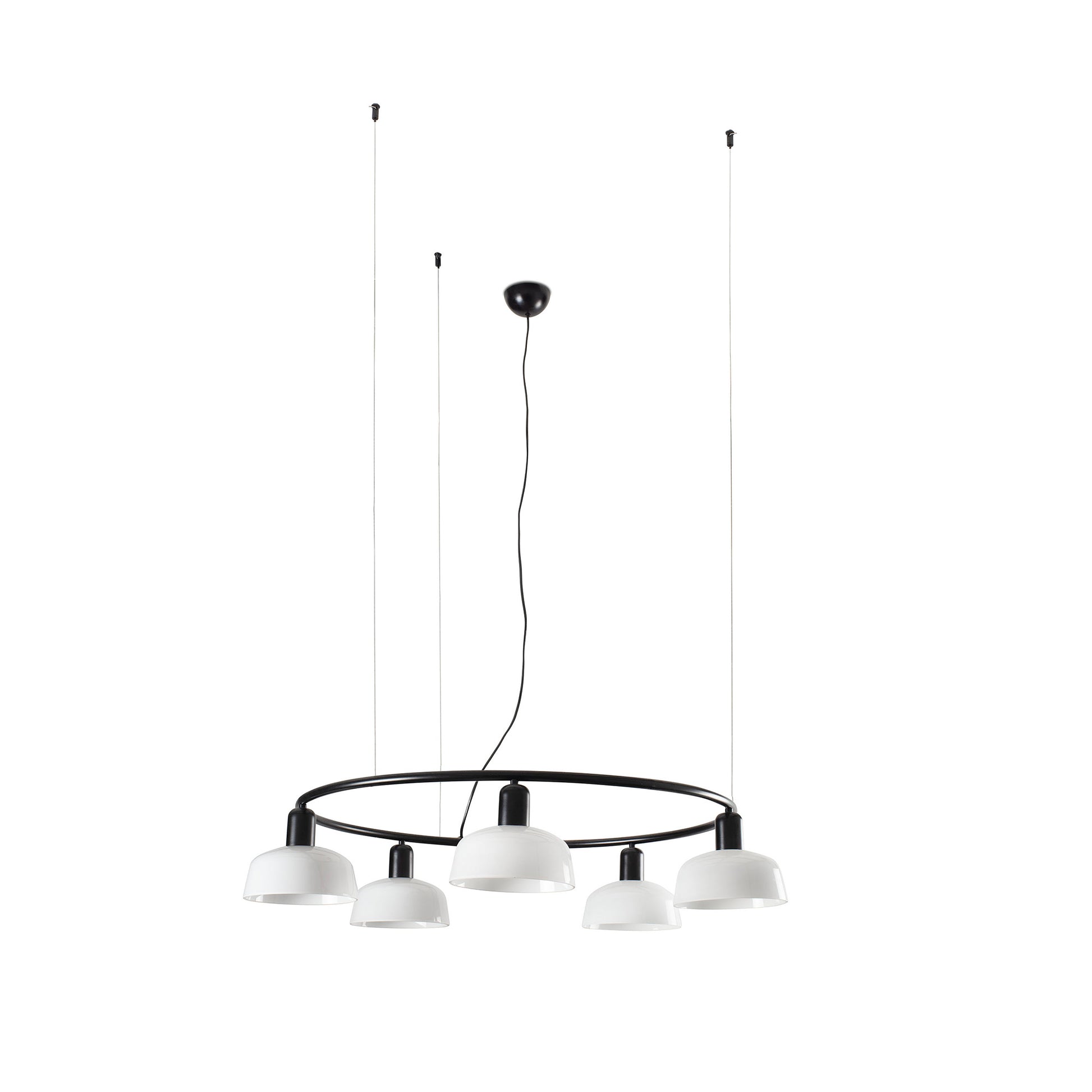 Faro Barcelona 5 Light Circular pendant in white