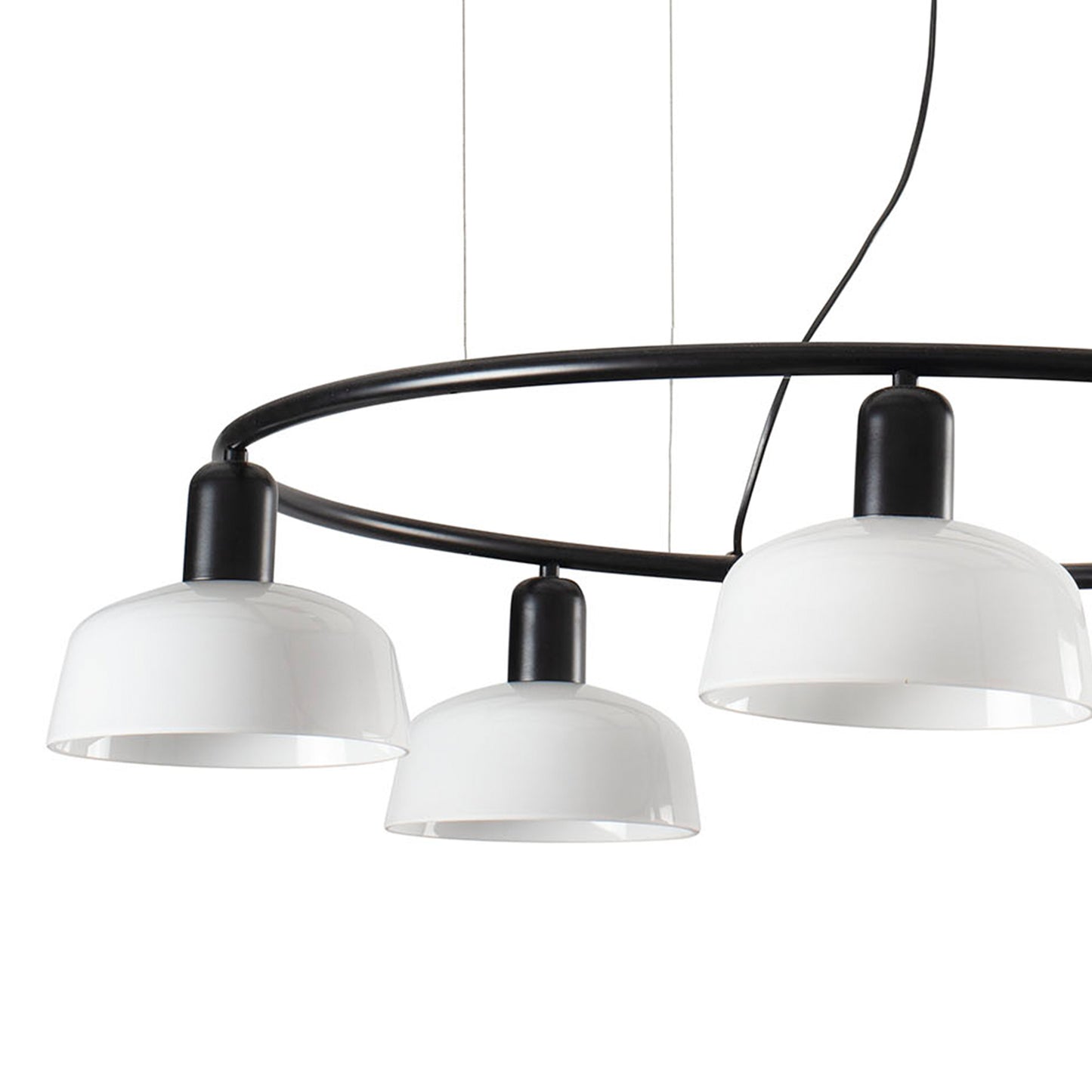 Faro Barcelona 5 Light Circular pendant in white