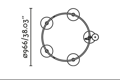 Faro Barcelona 5 Light Circular pendant Medium dimensions