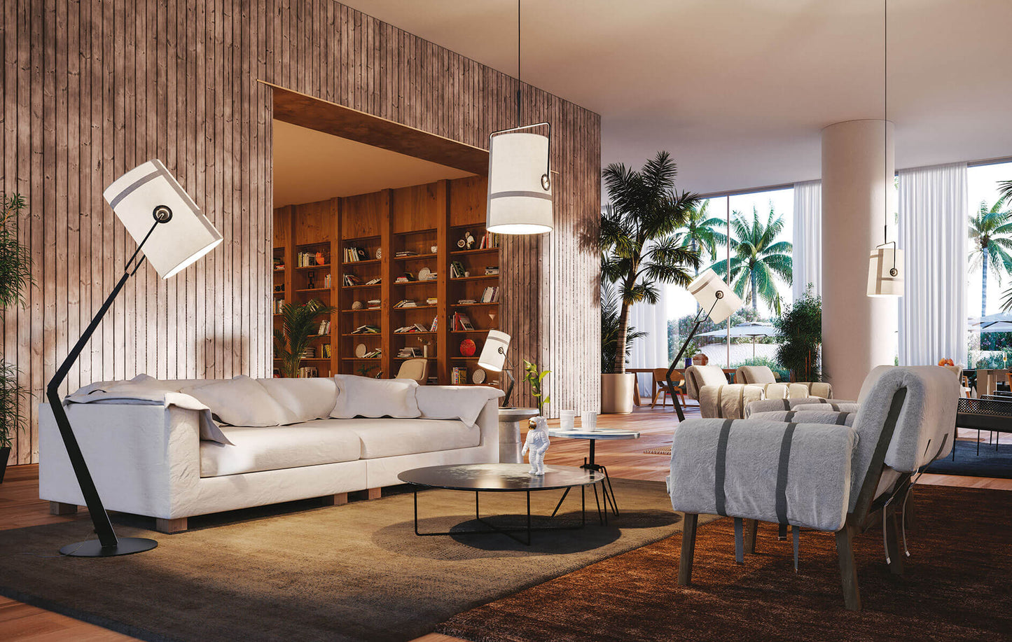 Fork Floor Lamp