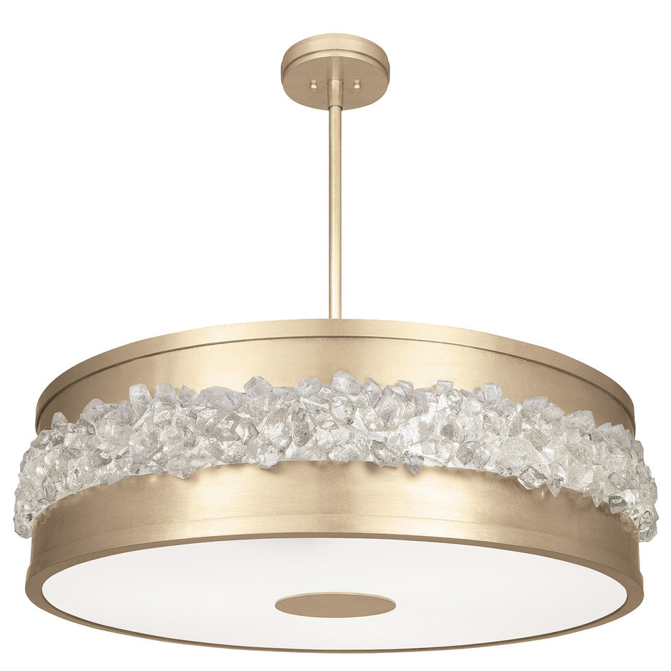 Pendentif rond Arctic Halo avec tige