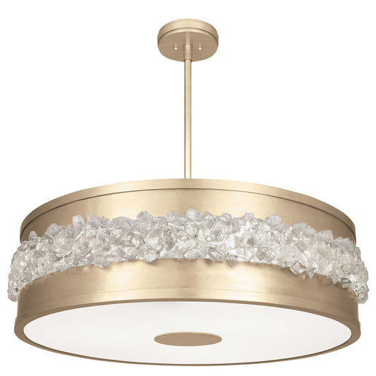 Pendentif rond Arctic Halo avec tige