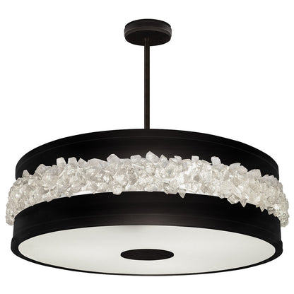 Pendentif rond Arctic Halo avec tige