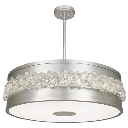 Pendentif rond Arctic Halo avec tige