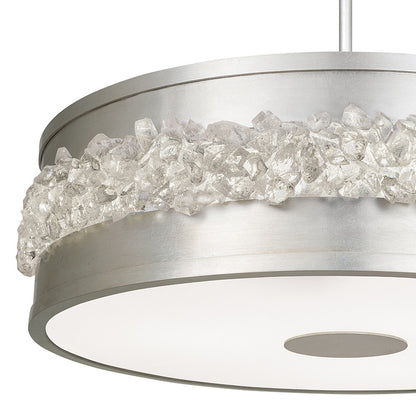 Pendentif rond Arctic Halo avec tige