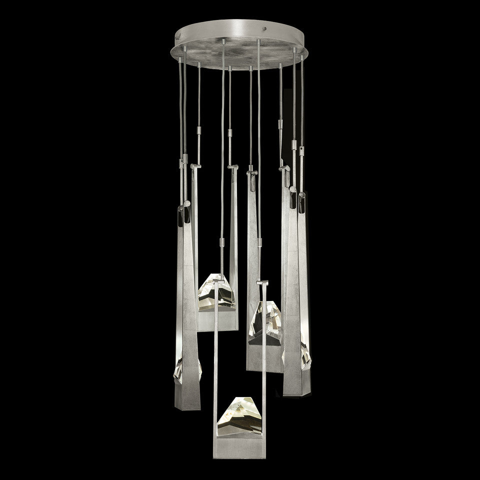 Suspension ronde Strata à 5 lumières