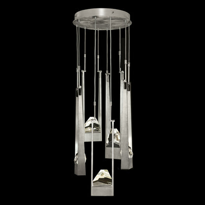 Suspension ronde Strata à 5 lumières