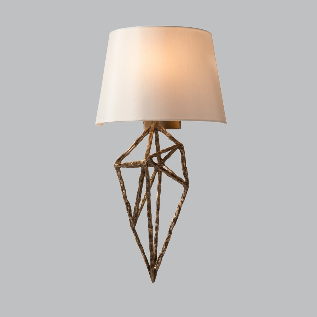 Aldebaran Antique Brass Wall Light