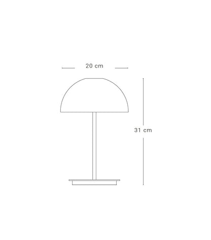 Zava Luce Amedeo Table Lamp Dimensions