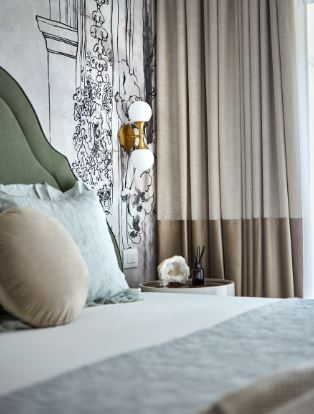 Hudson Valley Lighting Astoria 2 Light Wall Light Installed next to bed