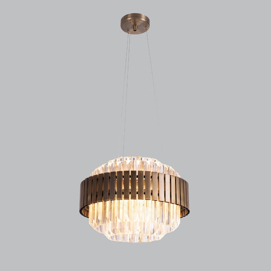 Lustre Astra en laiton antique foncé