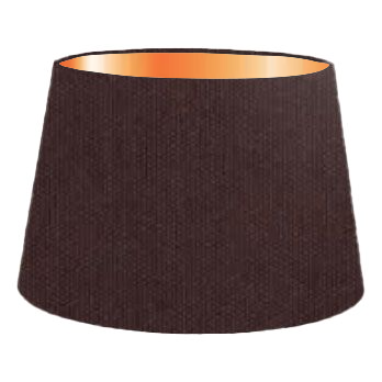 Abat-jour cylindrique français en coton aubergine