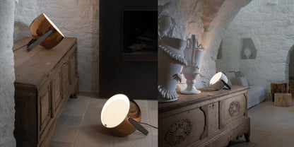 Lampe de table en forme de sac