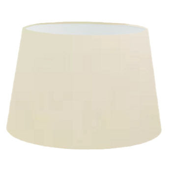 Abat-jour cylindrique français en coton beige