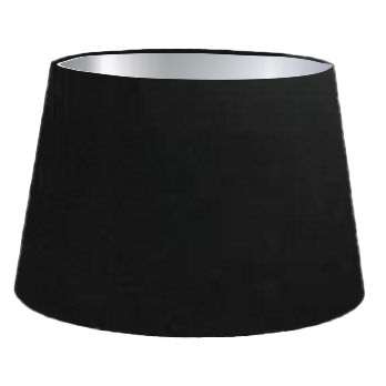 Abat-jour tambour français en soie noire