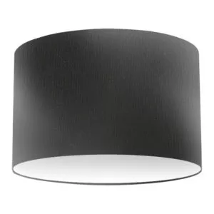 Abat-jour tambour en soie noire