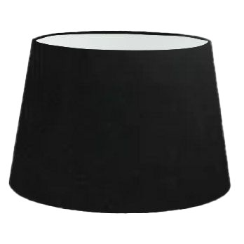 Abat-jour tambour français en soie noire