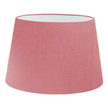 Abat-jour tambour français en soie rose poudré