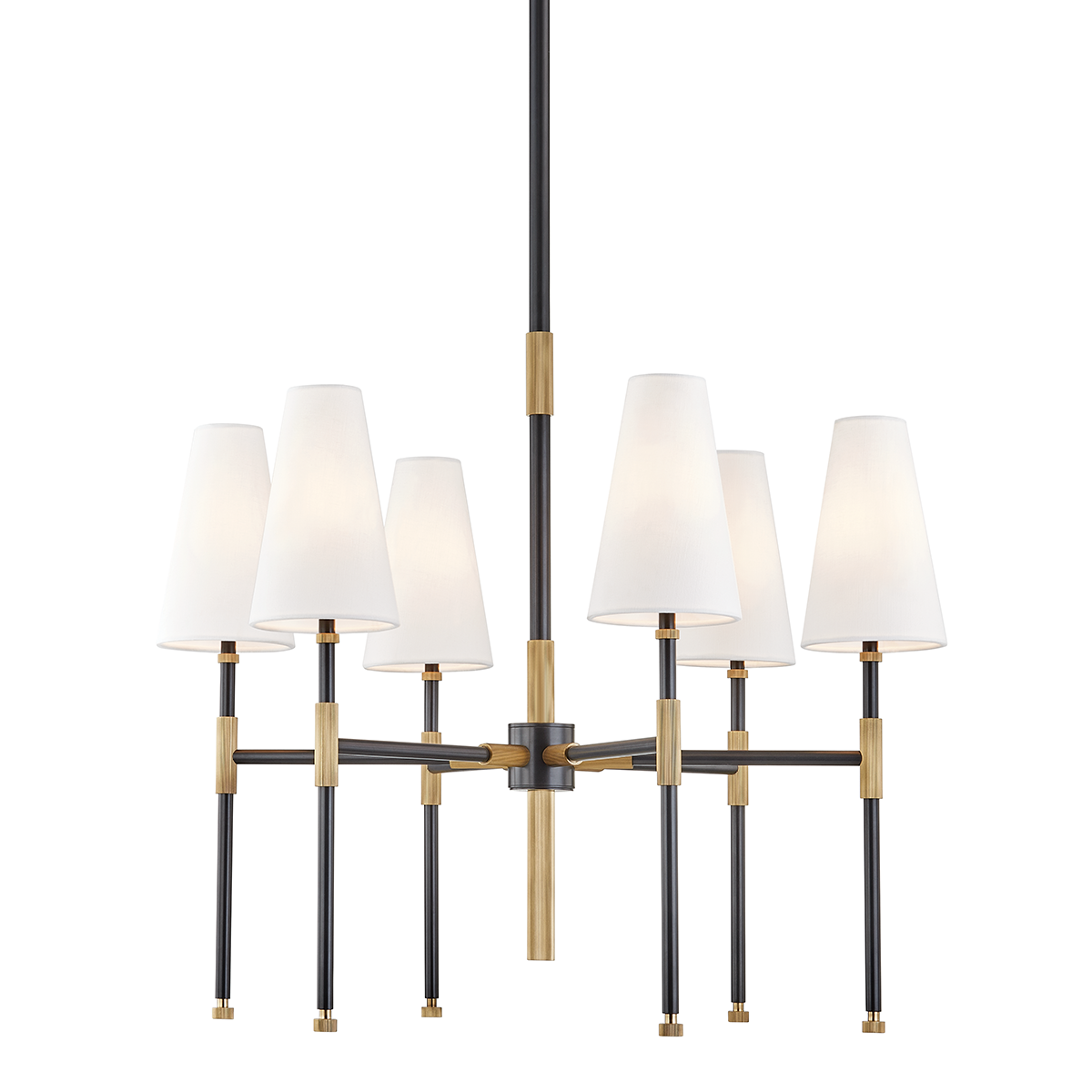 Hudson Valley Bowery 6 light chandelier in old bronze