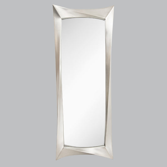 Designer Lighting Store Bronte Silver Leaf Rectangular Wall Mirror