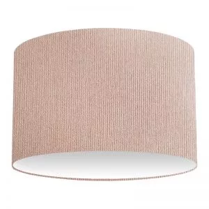 Abat-jour cylindrique en coton sucre brun