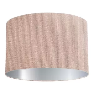 Abat-jour cylindrique en coton sucre brun