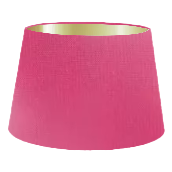 Abat-jour tambour français en soie rose bonbon
