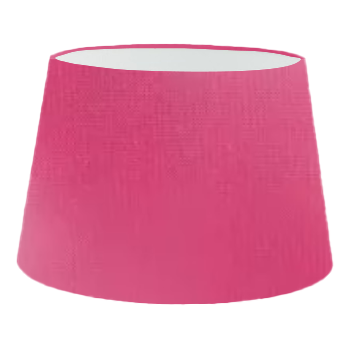 Abat-jour tambour français en soie rose bonbon