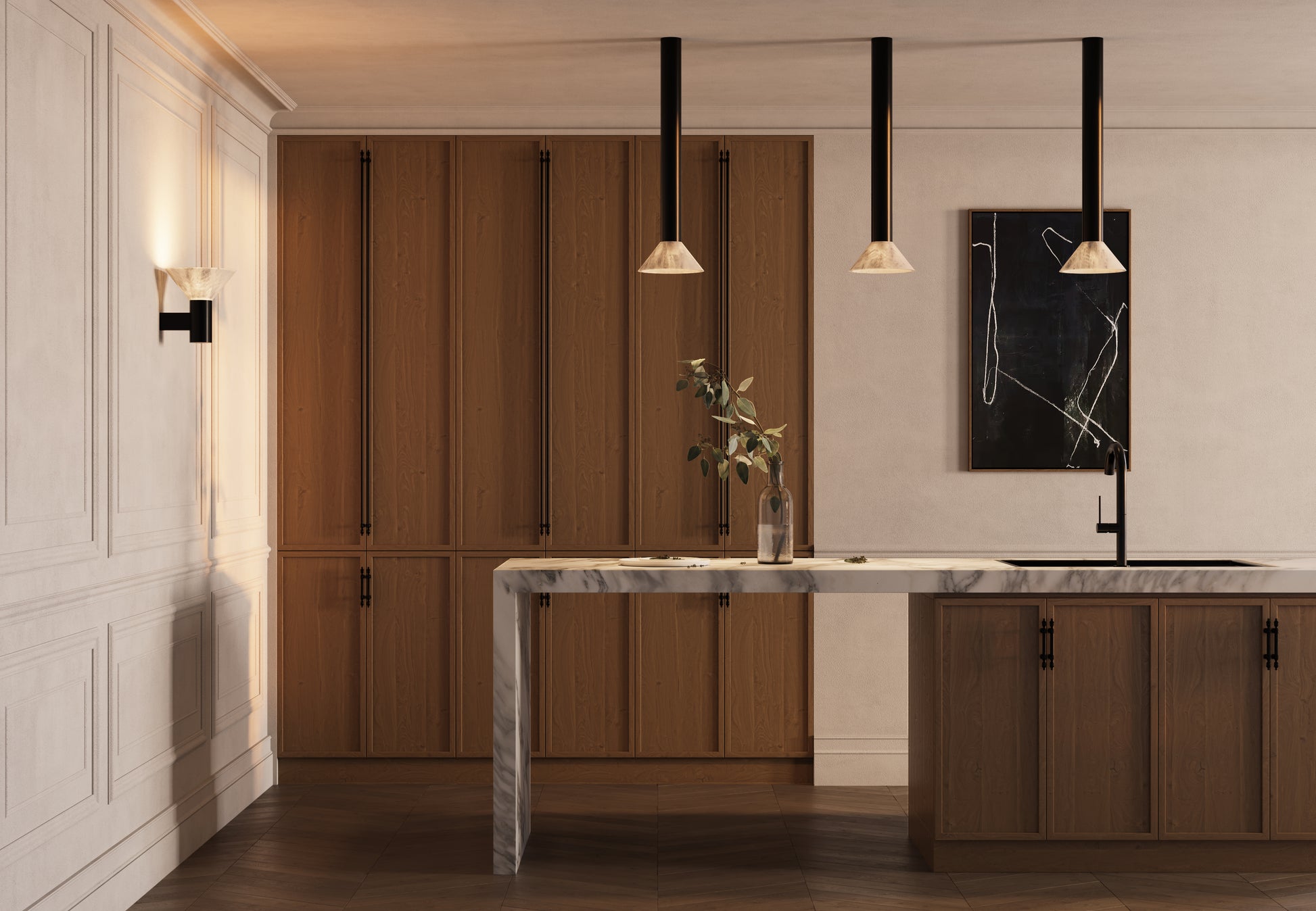 Torres Tall ceiling light by CTO Lighting - Over counter