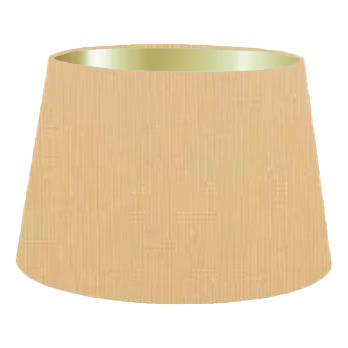 Abat-jour tambour français en coton camel