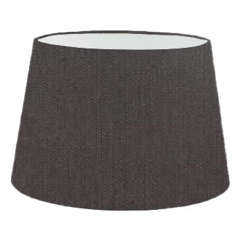 Abat-jour cylindrique français en coton anthracite
