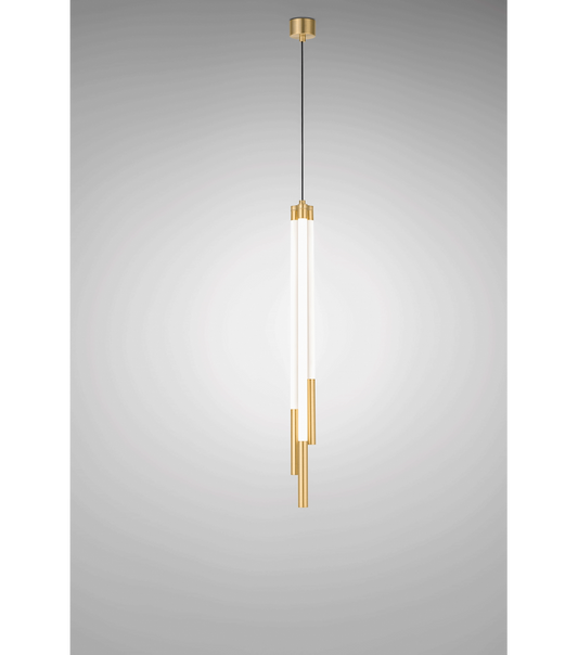 Zava Luce Cosima Triple Pendant Satined Brass