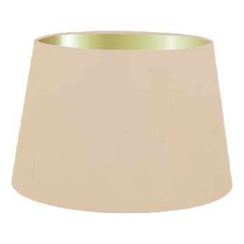 Abat-jour cylindrique français en coton crème