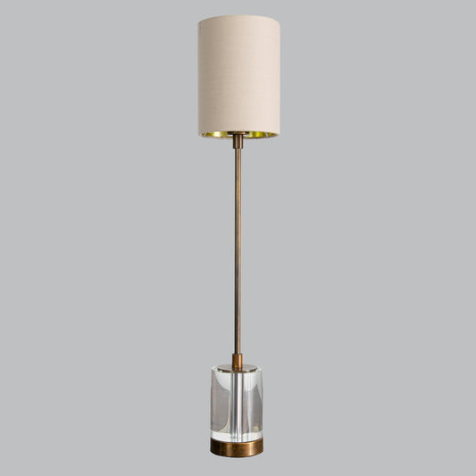Lampe de table moyenne Cyrus en laiton antique
